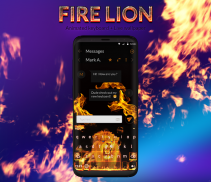 Fire Lion Keyboard + Wallpaper screenshot 0
