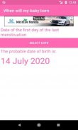 BABY BORN DATE - Calculate the day your baby will born screenshot 3