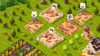 Happy Town Farm - Ücretsiz Çiftlik Oyunları screenshot 0