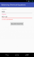 Balancing Chemical Equations screenshot 2