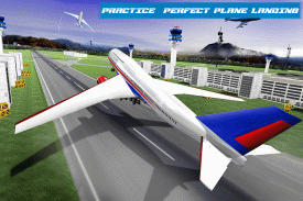 Nyata Pesawat Pendaratan Simulator screenshot 0