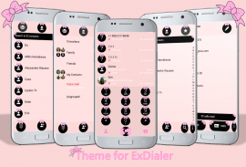 Dialer Ribbon Pink Pastel Theme screenshot 4