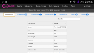 OpenGL ES CapsViewer screenshot 3