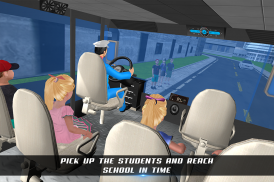 Lái xe buýt trường học: trẻ em vui vẻ screenshot 2