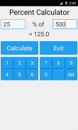 Por ciento de la calculadora screenshot 0