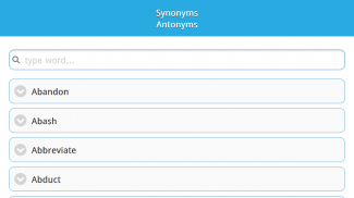 English Synonym Antonym Dictionary Free App screenshot 3