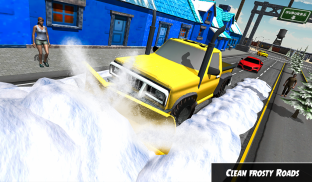 Heavy Snow Plow Clean Road Simulator 3D screenshot 9