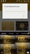 Dusk Gold Emoji Keyboard screenshot 5