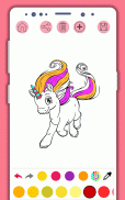 Little Unicorn Coloring: Pony Coloring Book Horses screenshot 2