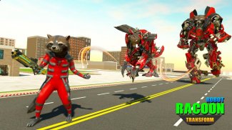 Raccoon Transform Robot Games screenshot 0