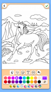 Horse coloring pages game screenshot 1