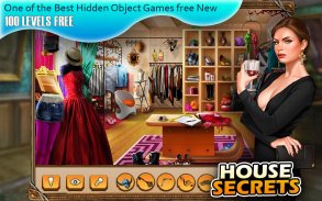 100 levels hidden objects free Secret House screenshot 2