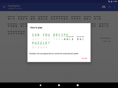Cryptogram - puzzle quotes screenshot 0