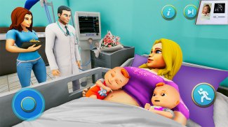 Pregnant Mother Simulator- Newborn Twin Baby Games screenshot 3