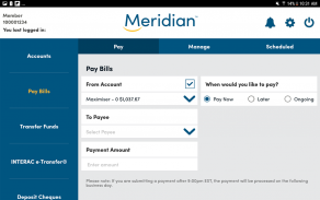 Meridian Mobile Banking screenshot 2