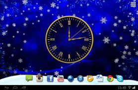 Winter Clock live wallpaper screenshot 3