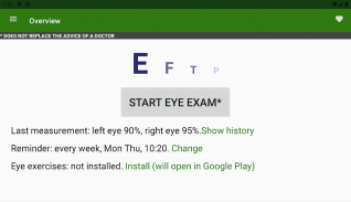 Eye exam screenshot 0