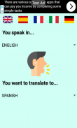 Voice Translator! use your VOICE to TRANSLATE to Spanish, French, Italian, German screenshot 4