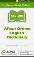 Afaan Oromoo English Dictionary - Galmee Jechoota screenshot 0
