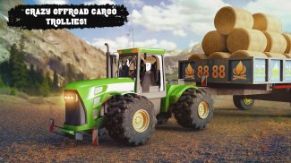 Offroad Tractor Trolley Cargo Driving screenshot 2