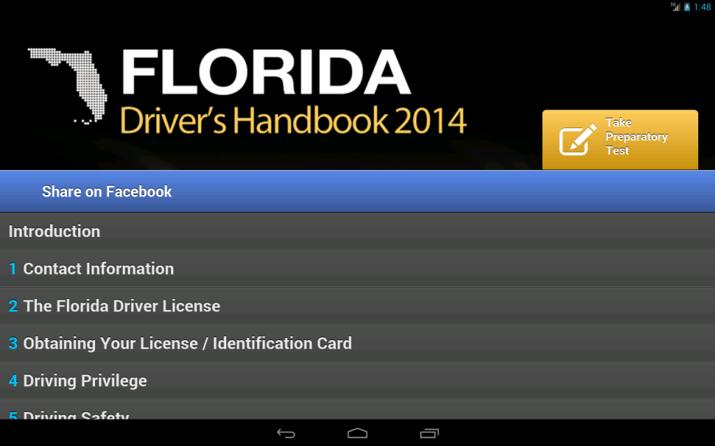 Driver License Florida Handbook 2014