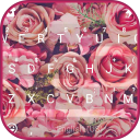 Pink Rose Keyboard - rose keyb Icon