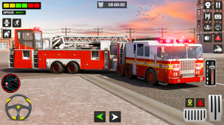 Fire Engine Truck Driving Sim screenshot 0