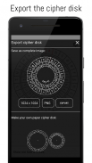 Caesar-Verschlüsselung und Chiffrierscheibe screenshot 0