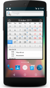 Sencillo widget de calendario screenshot 1