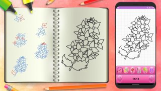 Learn To Draw Beautiful Flowers Step by Step screenshot 4