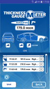 Thickness gauge screenshot 2