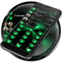 Dialer Spheres Green Theme para Drupe o ExDialer Icon