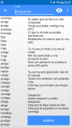 Spanish Song Writer - Rhymes Finder screenshot 0