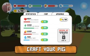 Blocky Pig Simulator 3D screenshot 3