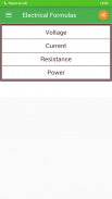 Electrical Formulas screenshot 2