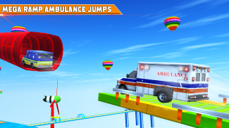 Mega Ramp Car Stunts - Ambulance Car Stunts Game screenshot 8