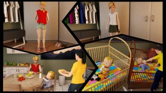 Real Mother Simulator 3D: New Born Twin Baby Games screenshot 2