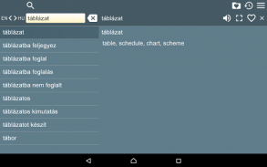 English Hungarian Dictionary screenshot 1