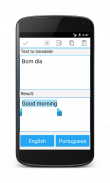 Português para Inglês Tradutor screenshot 1
