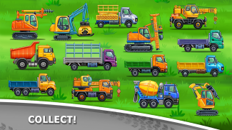 Çocuklar için kamyon oyunları - kepçe oyunları screenshot 3
