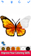 Butterfly Color by Number - Pixel Art Sandbox Draw screenshot 3