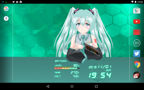 Miku 2D Anime LiveWallpaper screenshot 0