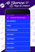 Computer Shortcut Keys Offline 2019 - All Computer screenshot 0