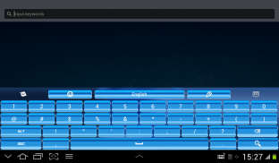 Bleu clavier pour Android screenshot 12