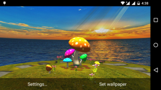 3D Mushroom-Sun Live Wallpaper screenshot 2