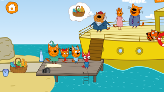 Kid-E-Cats: Phiêu Lưu Biển Trò Chơi Mèo screenshot 0