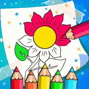 Flowers Coloring Book - Images Painting for kids screenshot 0