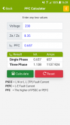 Fault Current Calculator PFC screenshot 4