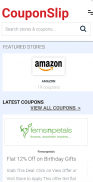 CouponSlip - Coupons, Offers, Deals and Discounts screenshot 1