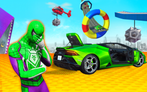 Spider Superhero Mega Ramp Car screenshot 1